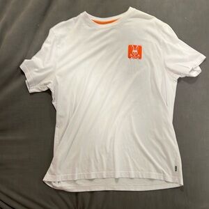 Psycho Bunny White/Orange Short Sleeve Size 8 T-shirt